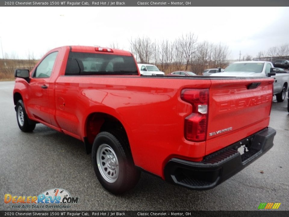 2020 Chevrolet Silverado 1500 WT Regular Cab Red Hot / Jet Black Photo #5