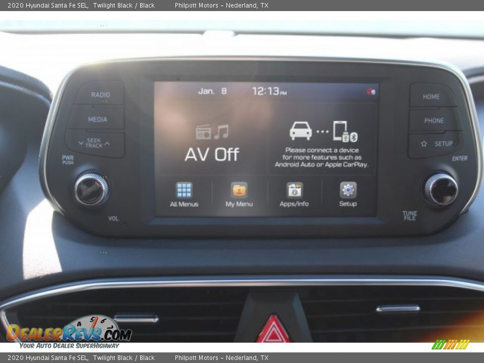 2020 Hyundai Santa Fe SEL Twilight Black / Black Photo #16