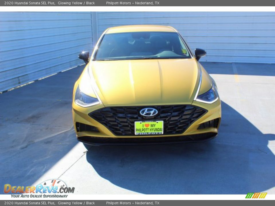 2020 Hyundai Sonata SEL Plus Glowing Yellow / Black Photo #3