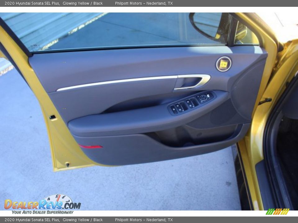 2020 Hyundai Sonata SEL Plus Glowing Yellow / Black Photo #10