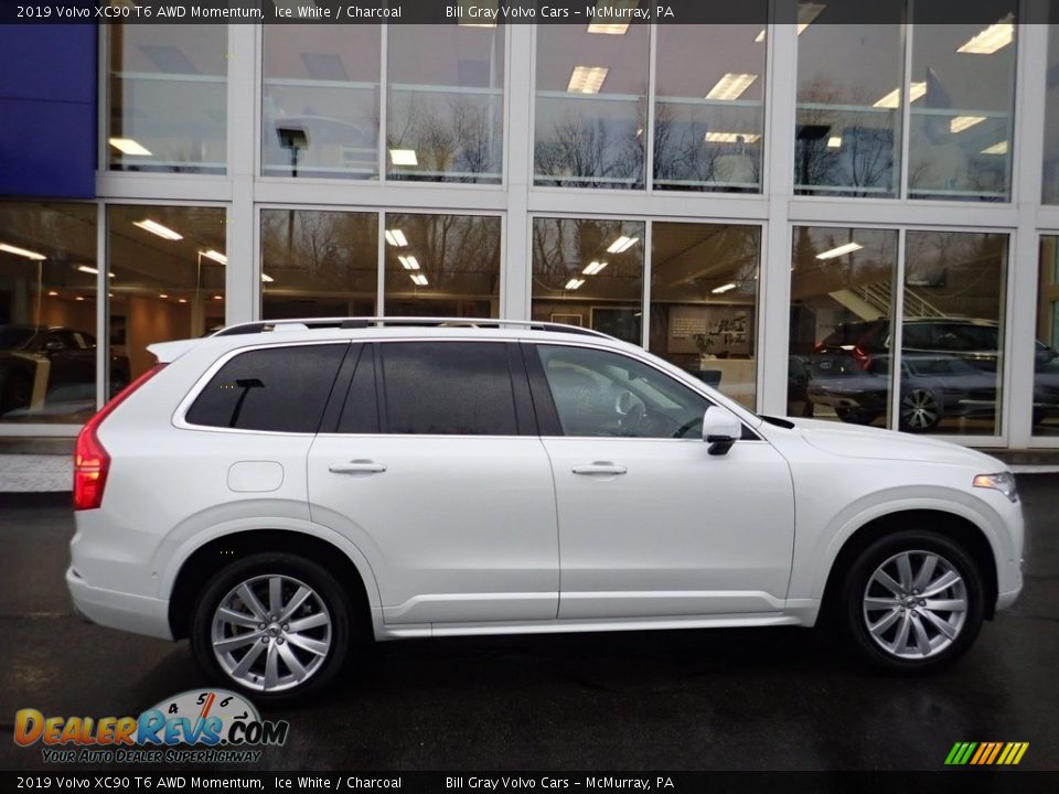 2019 Volvo XC90 T6 AWD Momentum Ice White / Charcoal Photo #2