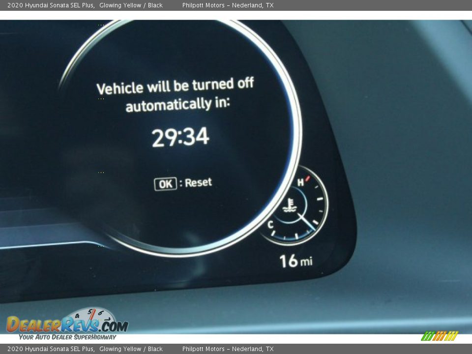 2020 Hyundai Sonata SEL Plus Glowing Yellow / Black Photo #15