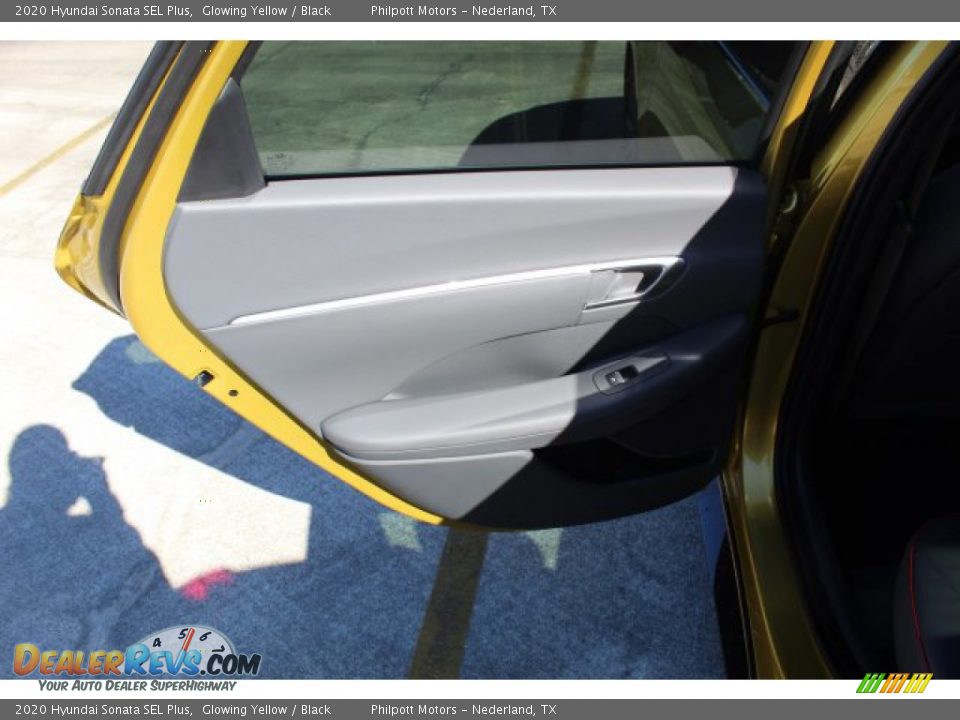 2020 Hyundai Sonata SEL Plus Glowing Yellow / Black Photo #20