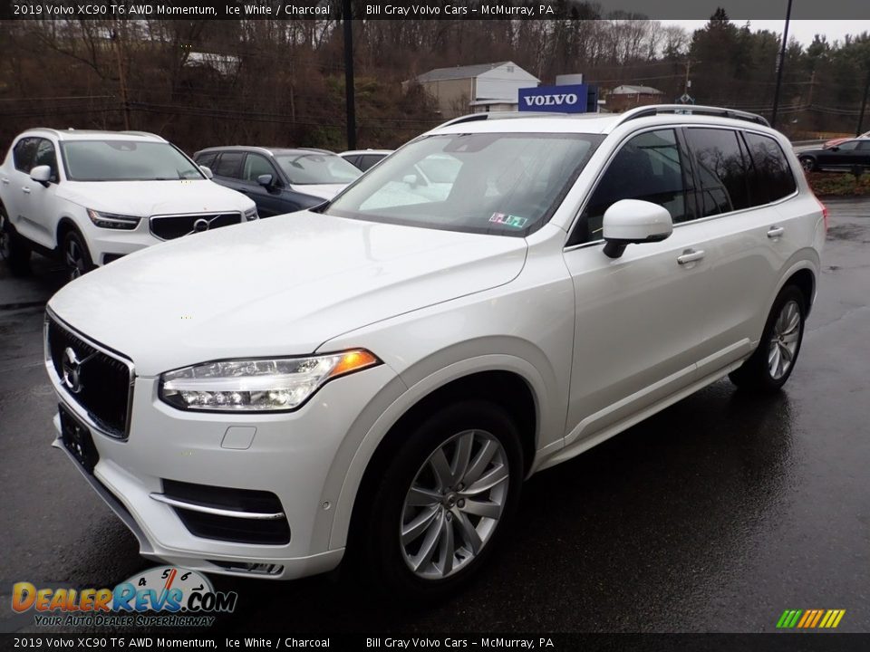 2019 Volvo XC90 T6 AWD Momentum Ice White / Charcoal Photo #8