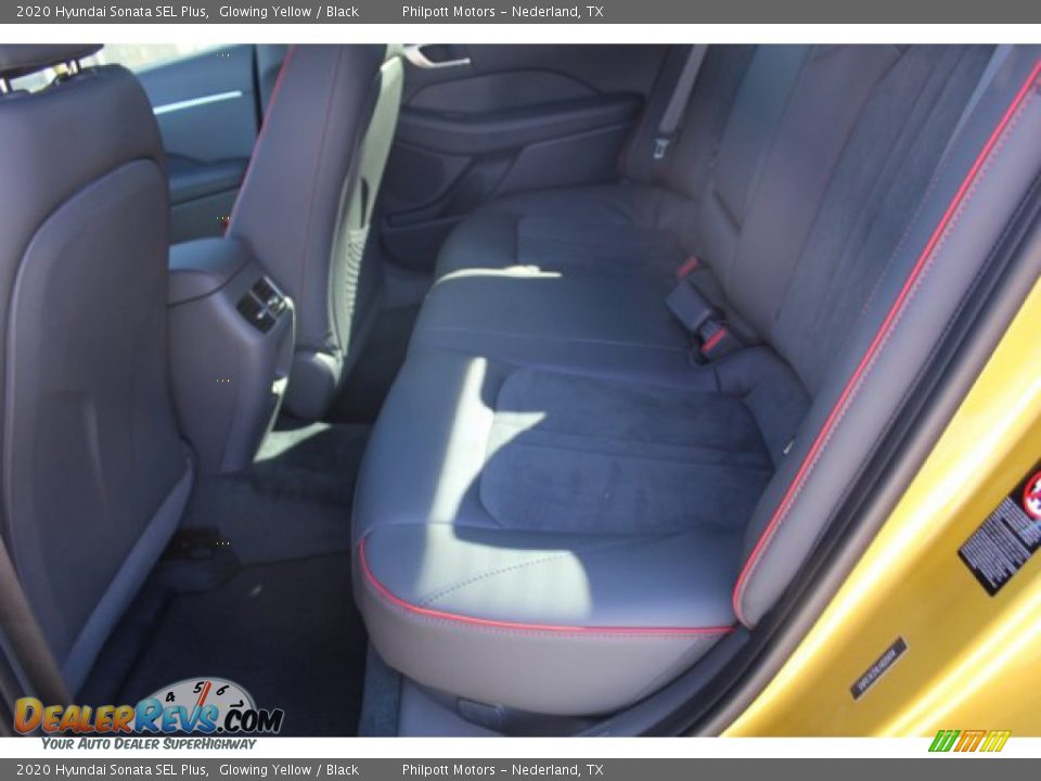 2020 Hyundai Sonata SEL Plus Glowing Yellow / Black Photo #21