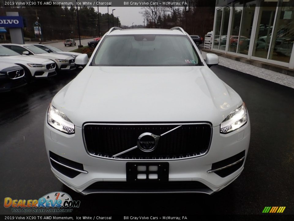 2019 Volvo XC90 T6 AWD Momentum Ice White / Charcoal Photo #9