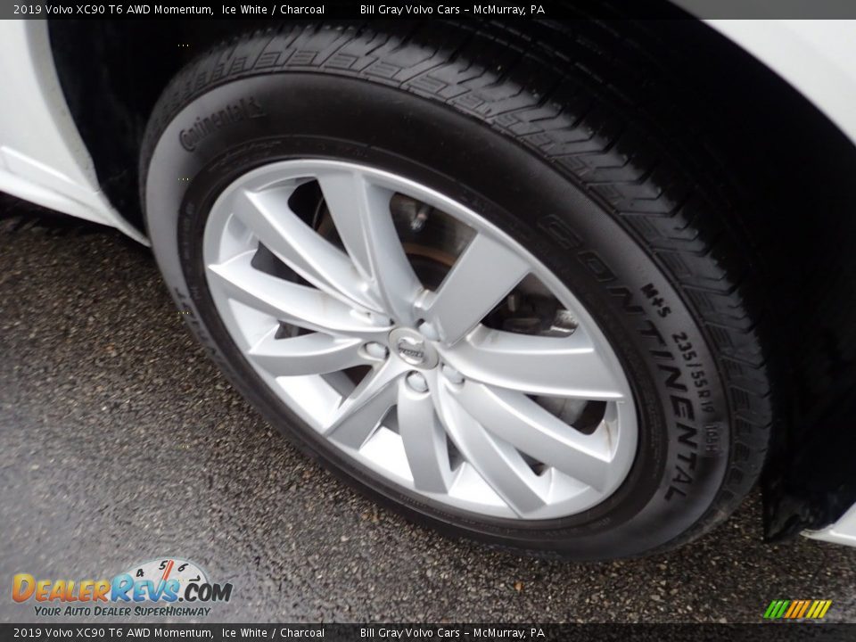 2019 Volvo XC90 T6 AWD Momentum Ice White / Charcoal Photo #10