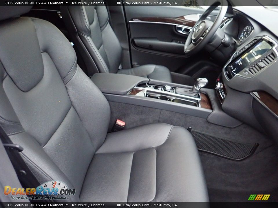 2019 Volvo XC90 T6 AWD Momentum Ice White / Charcoal Photo #11