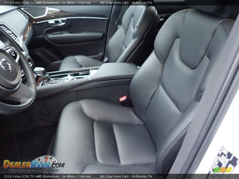 2019 Volvo XC90 T6 AWD Momentum Ice White / Charcoal Photo #16
