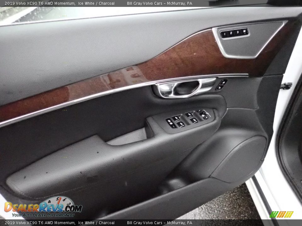 2019 Volvo XC90 T6 AWD Momentum Ice White / Charcoal Photo #19