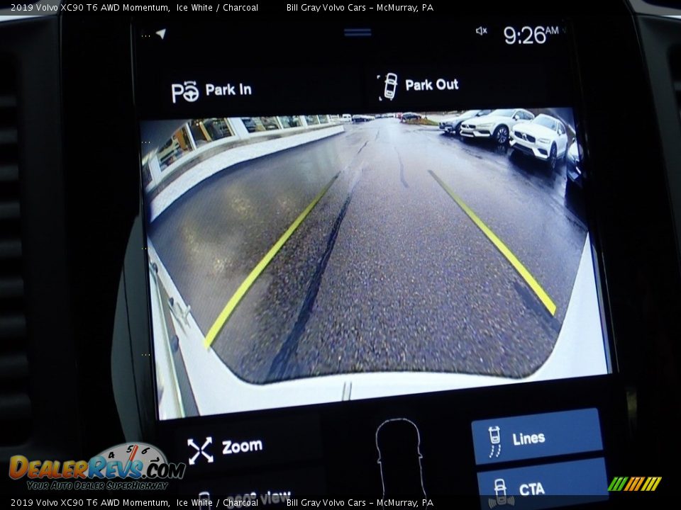 2019 Volvo XC90 T6 AWD Momentum Ice White / Charcoal Photo #25