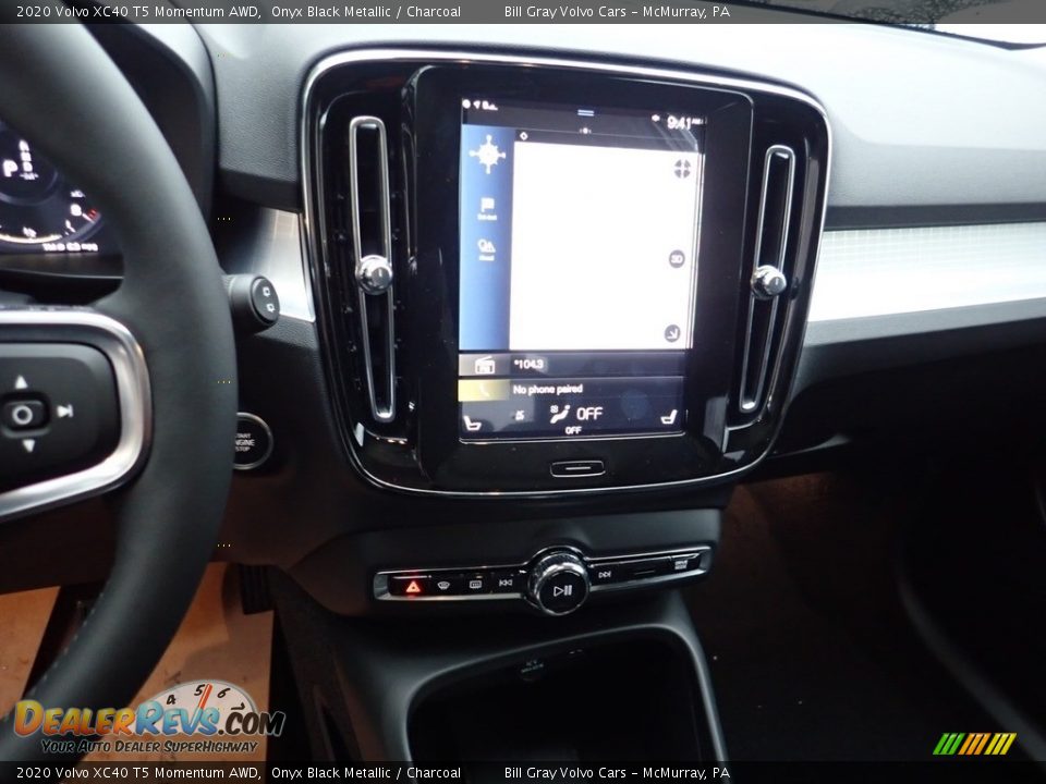2020 Volvo XC40 T5 Momentum AWD Onyx Black Metallic / Charcoal Photo #13