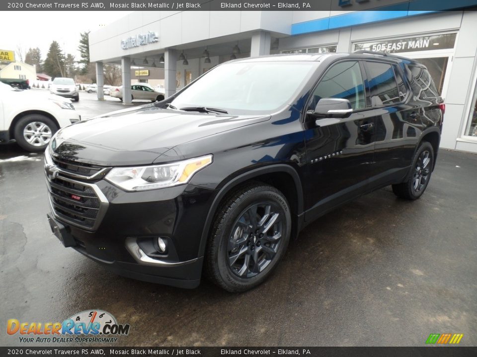 2020 Chevrolet Traverse RS AWD Mosaic Black Metallic / Jet Black Photo #1