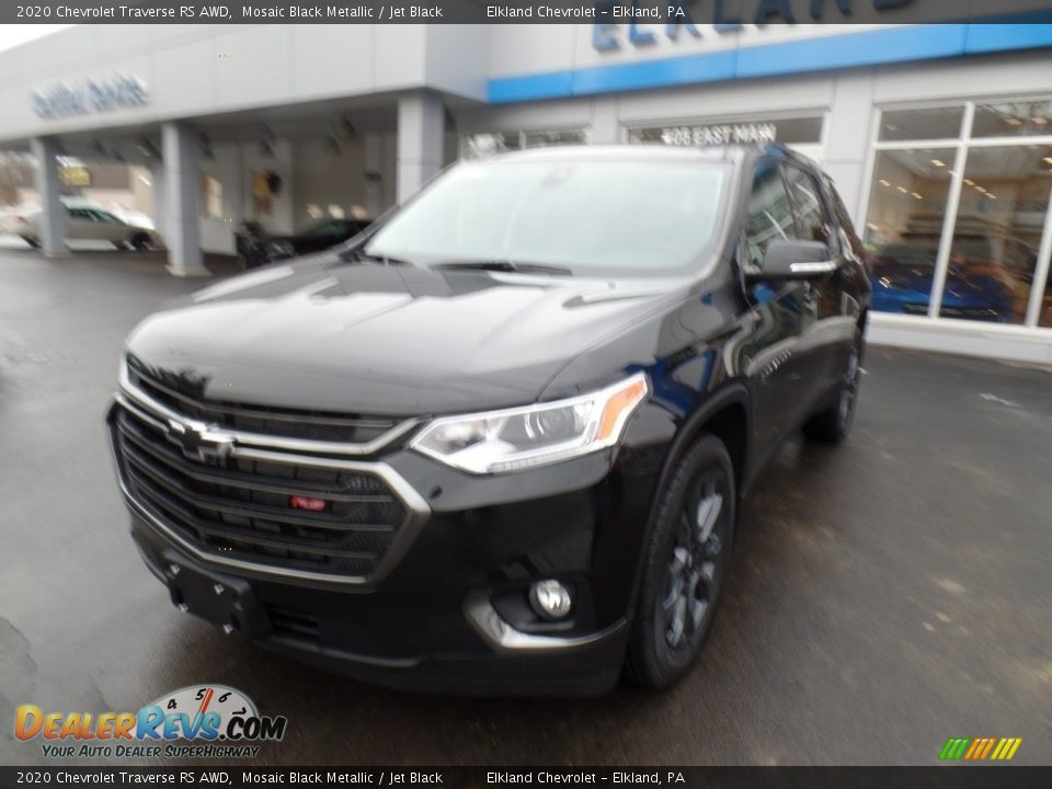 2020 Chevrolet Traverse RS AWD Mosaic Black Metallic / Jet Black Photo #2