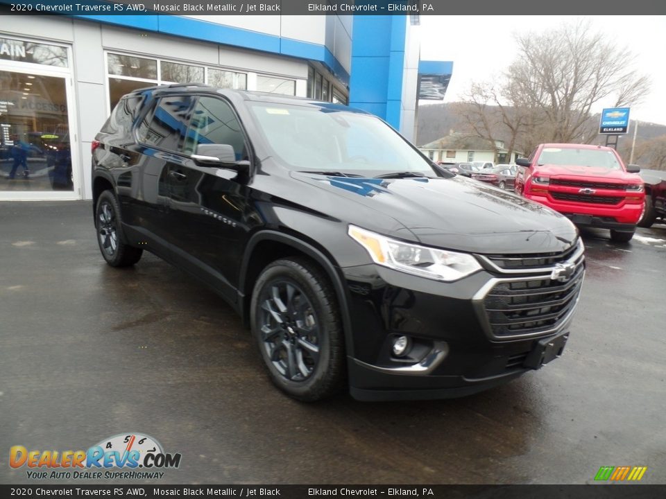 2020 Chevrolet Traverse RS AWD Mosaic Black Metallic / Jet Black Photo #4