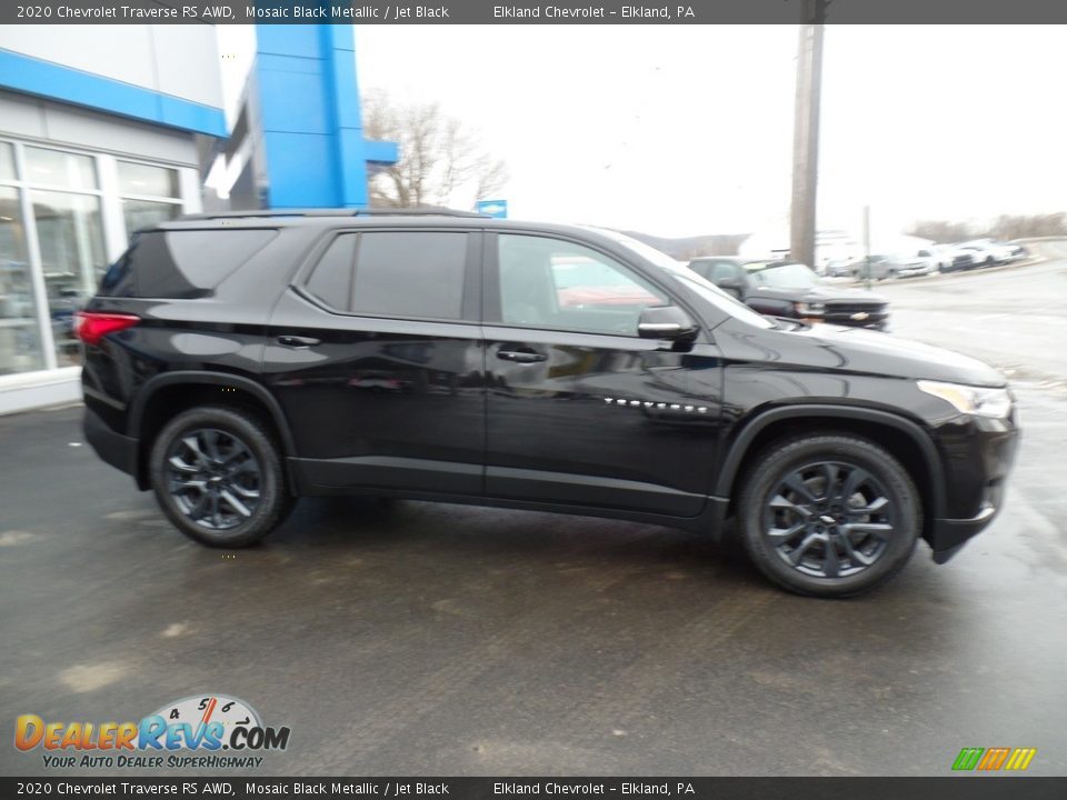 2020 Chevrolet Traverse RS AWD Mosaic Black Metallic / Jet Black Photo #5