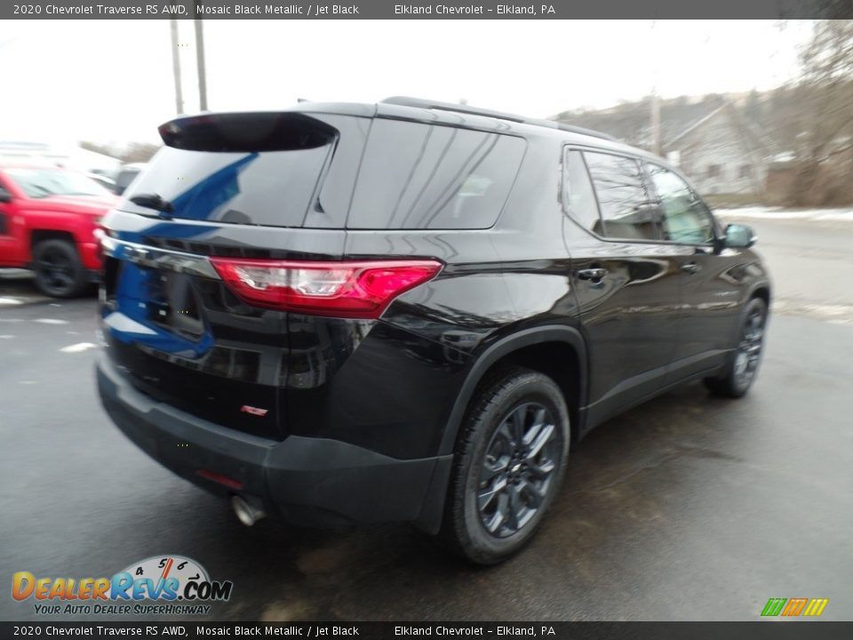 2020 Chevrolet Traverse RS AWD Mosaic Black Metallic / Jet Black Photo #6