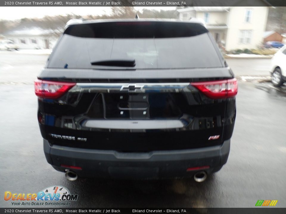 2020 Chevrolet Traverse RS AWD Mosaic Black Metallic / Jet Black Photo #7