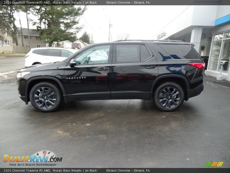 2020 Chevrolet Traverse RS AWD Mosaic Black Metallic / Jet Black Photo #9