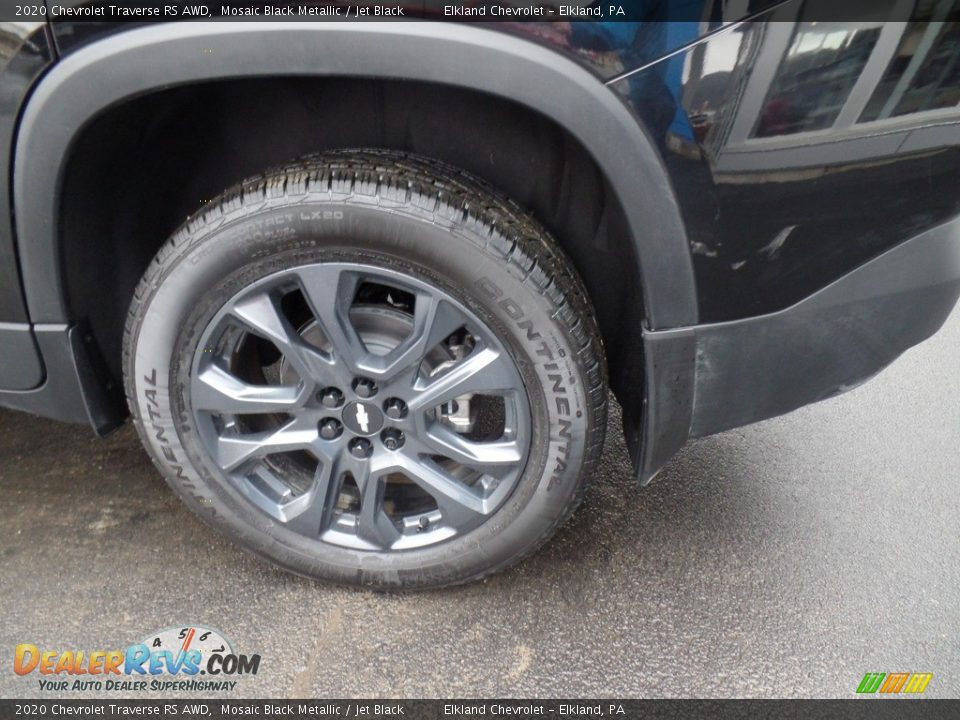 2020 Chevrolet Traverse RS AWD Mosaic Black Metallic / Jet Black Photo #10