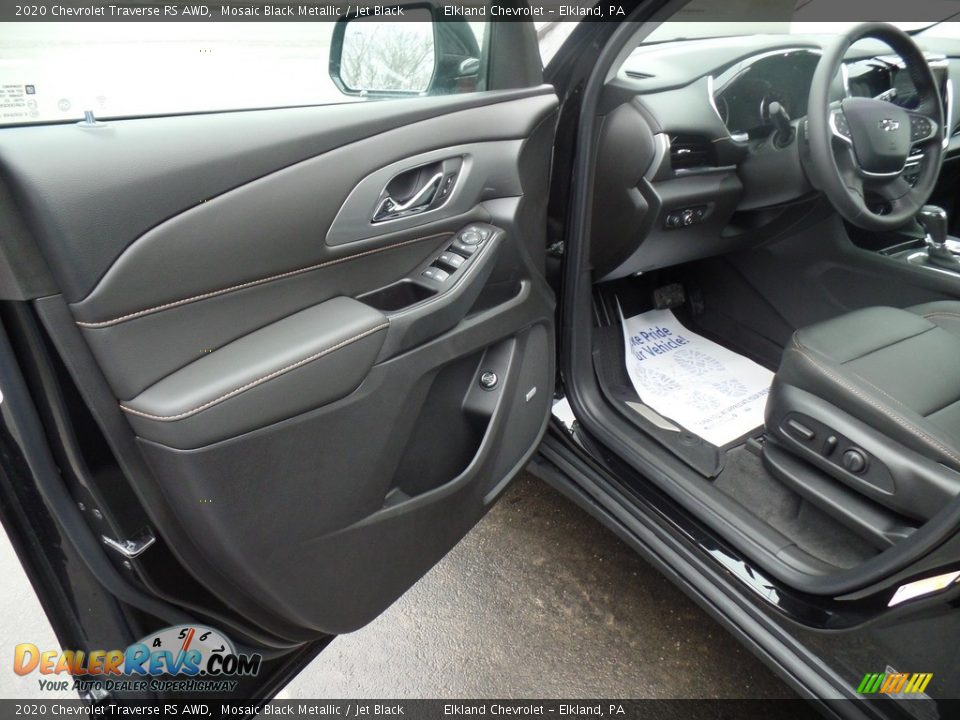2020 Chevrolet Traverse RS AWD Mosaic Black Metallic / Jet Black Photo #12