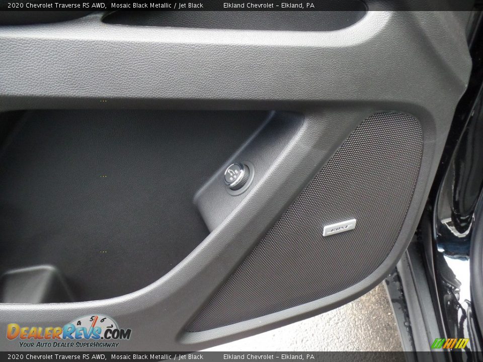 2020 Chevrolet Traverse RS AWD Mosaic Black Metallic / Jet Black Photo #15
