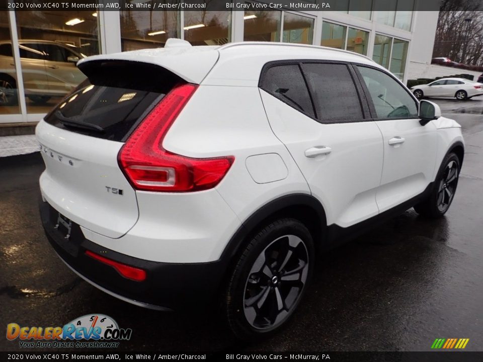 2020 Volvo XC40 T5 Momentum AWD Ice White / Amber/Charcoal Photo #2