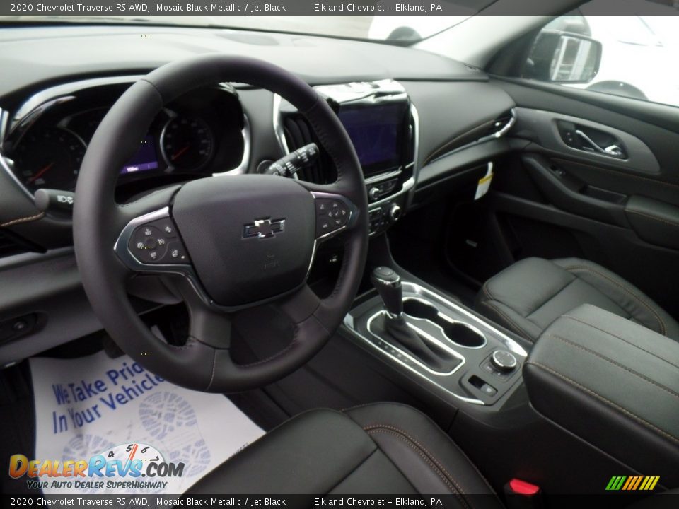 2020 Chevrolet Traverse RS AWD Mosaic Black Metallic / Jet Black Photo #17