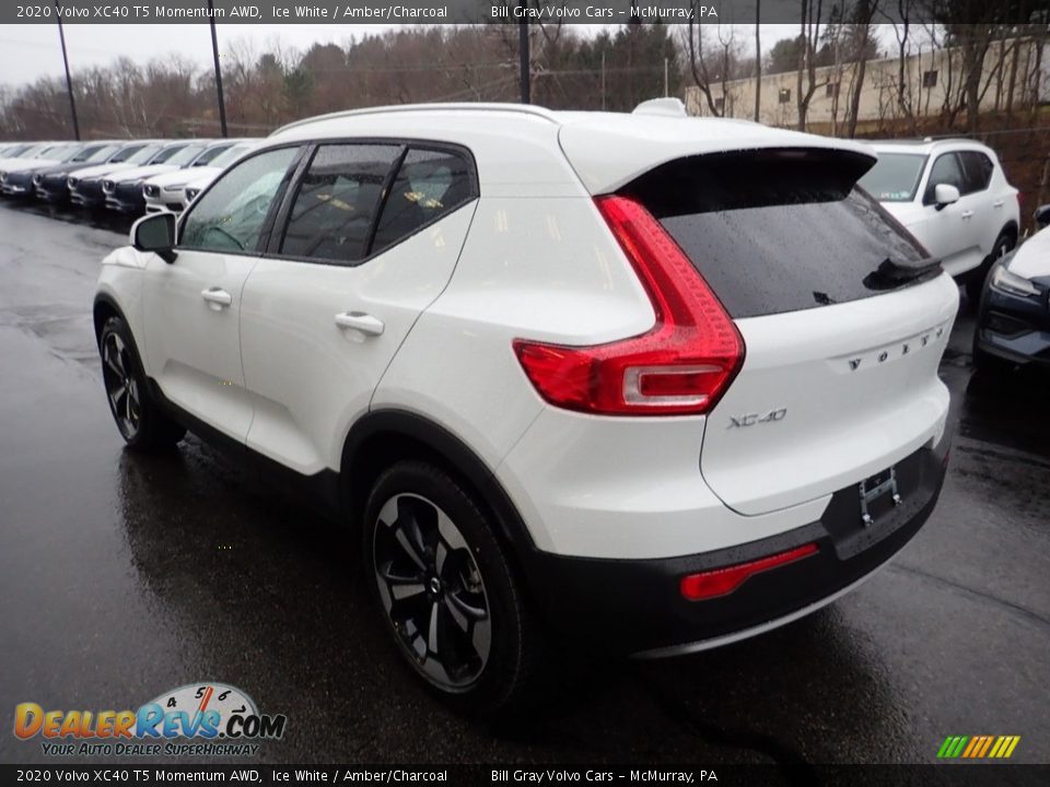2020 Volvo XC40 T5 Momentum AWD Ice White / Amber/Charcoal Photo #4