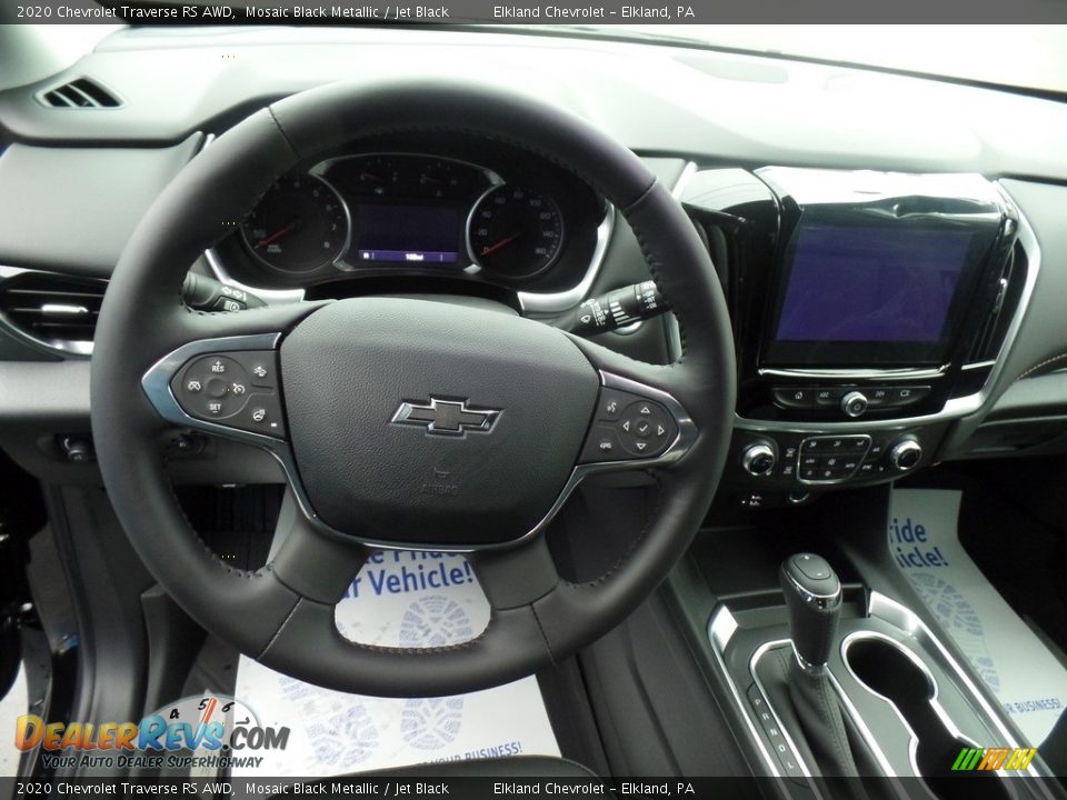 2020 Chevrolet Traverse RS AWD Mosaic Black Metallic / Jet Black Photo #18