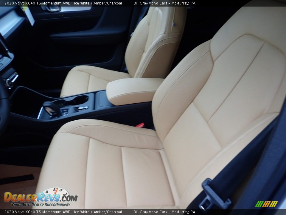 2020 Volvo XC40 T5 Momentum AWD Ice White / Amber/Charcoal Photo #7