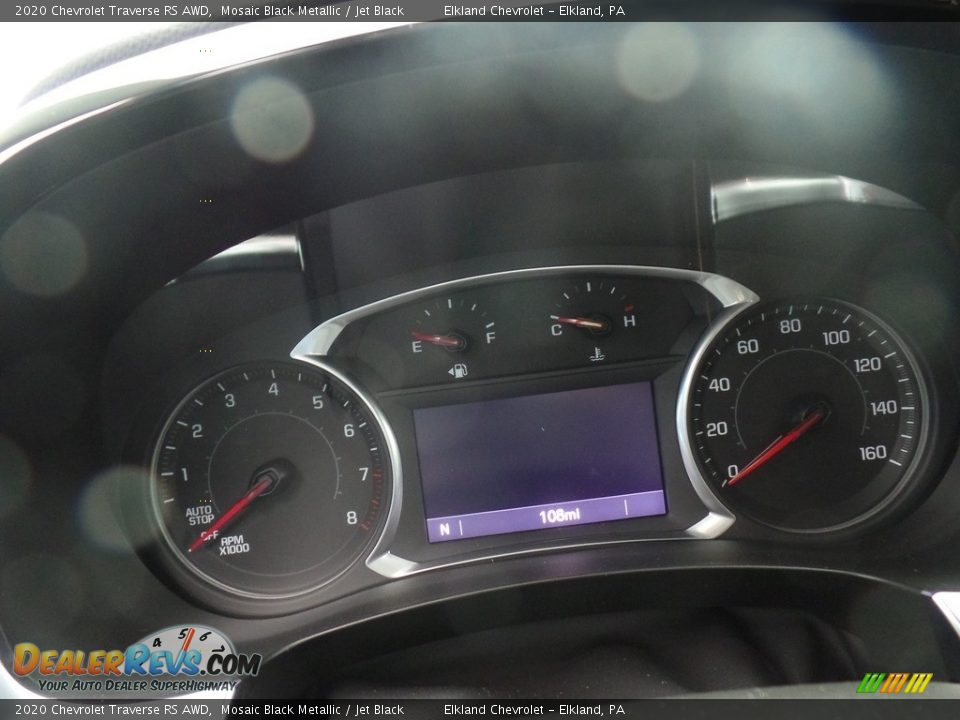 2020 Chevrolet Traverse RS AWD Mosaic Black Metallic / Jet Black Photo #21