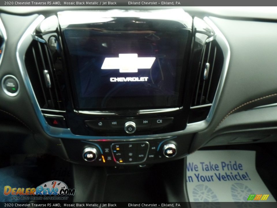 2020 Chevrolet Traverse RS AWD Mosaic Black Metallic / Jet Black Photo #22