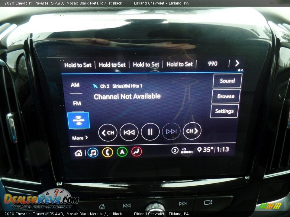 2020 Chevrolet Traverse RS AWD Mosaic Black Metallic / Jet Black Photo #23