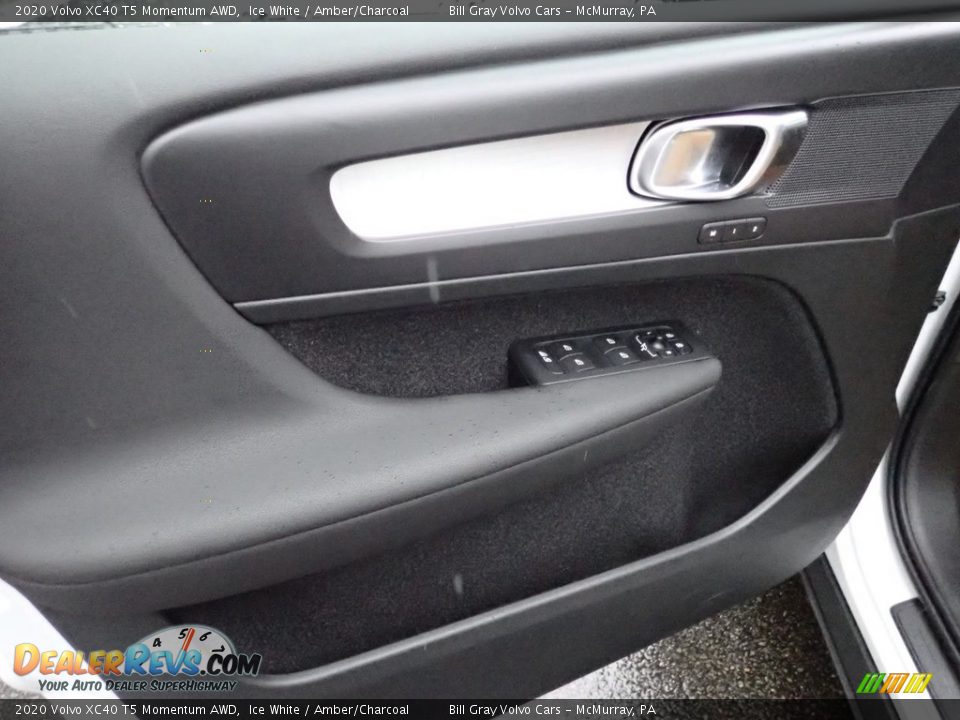 2020 Volvo XC40 T5 Momentum AWD Ice White / Amber/Charcoal Photo #10