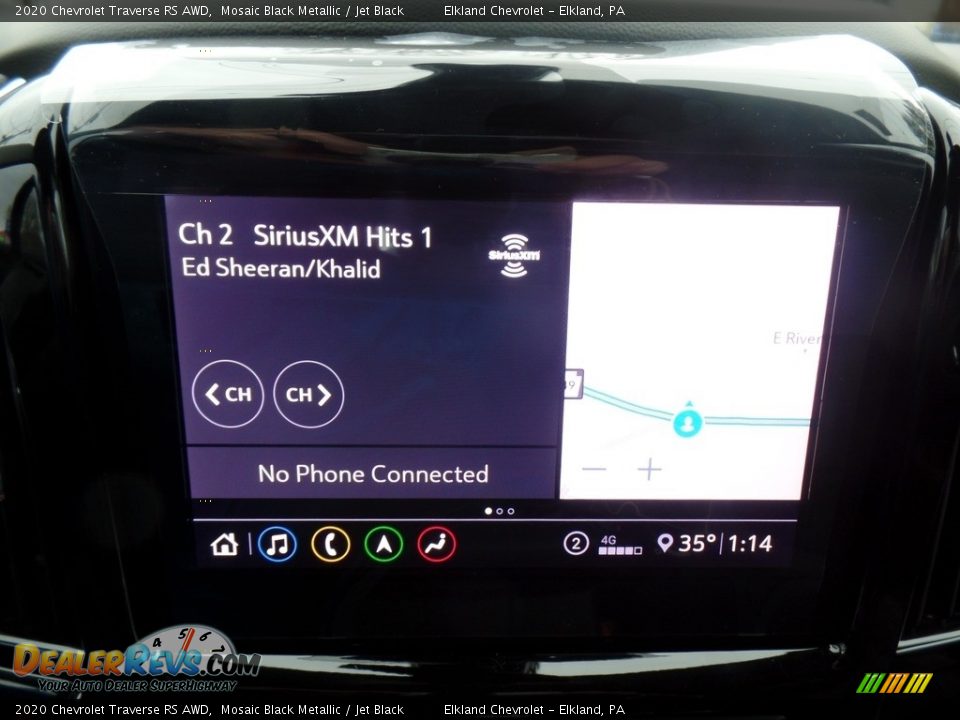 2020 Chevrolet Traverse RS AWD Mosaic Black Metallic / Jet Black Photo #26