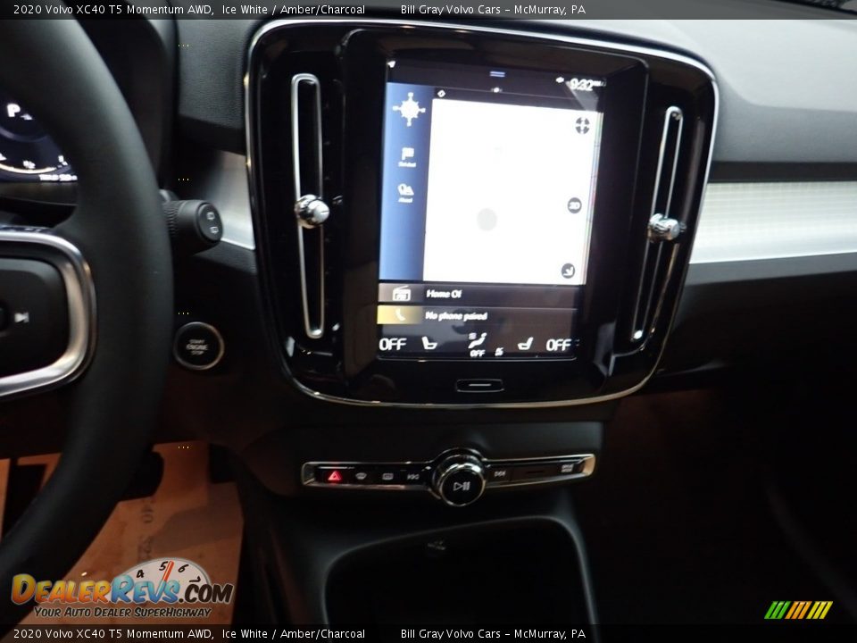 2020 Volvo XC40 T5 Momentum AWD Ice White / Amber/Charcoal Photo #13