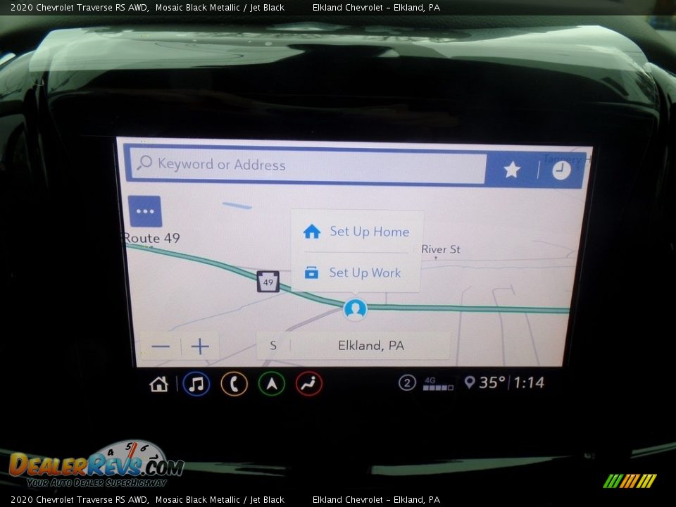 2020 Chevrolet Traverse RS AWD Mosaic Black Metallic / Jet Black Photo #27