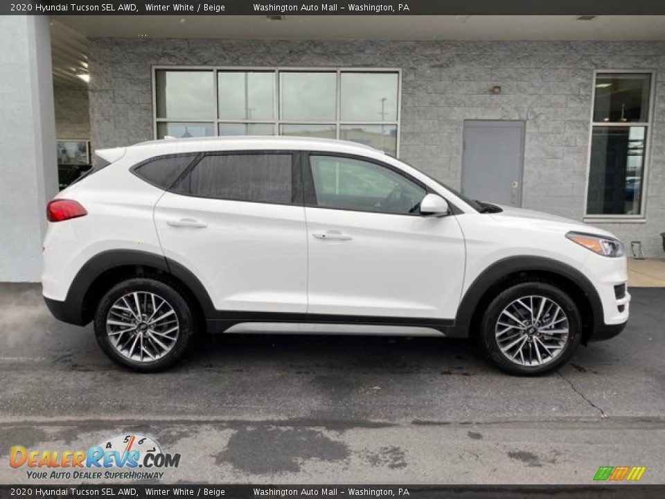 2020 Hyundai Tucson SEL AWD Winter White / Beige Photo #3