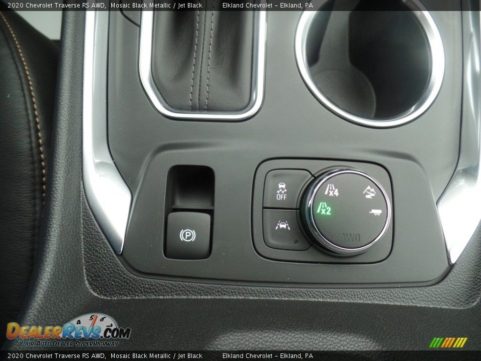 2020 Chevrolet Traverse RS AWD Mosaic Black Metallic / Jet Black Photo #31