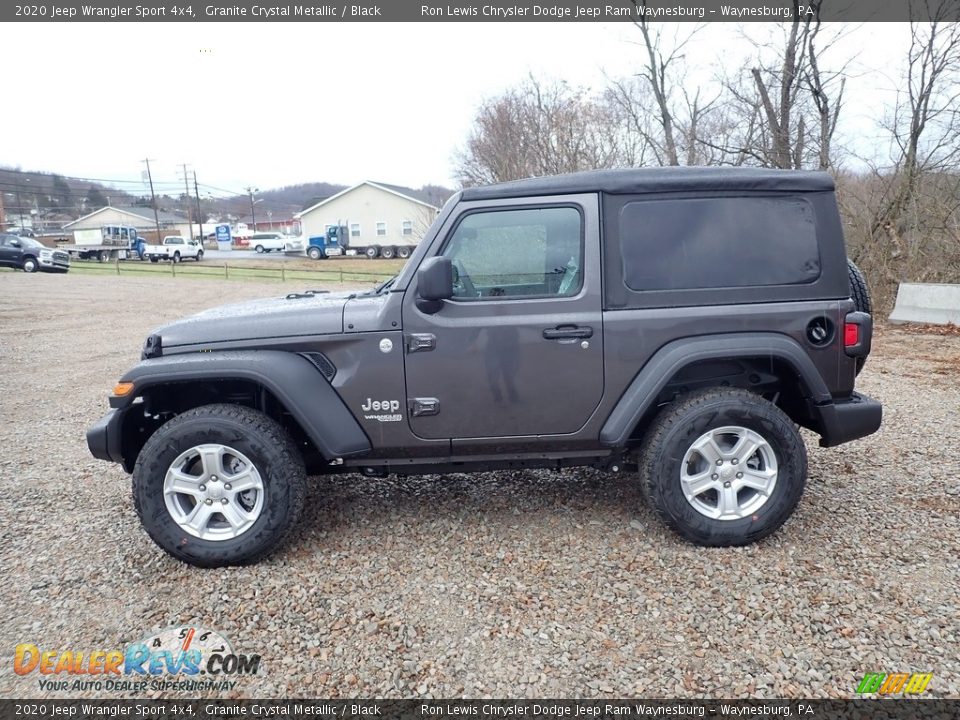 2020 Jeep Wrangler Sport 4x4 Granite Crystal Metallic / Black Photo #2