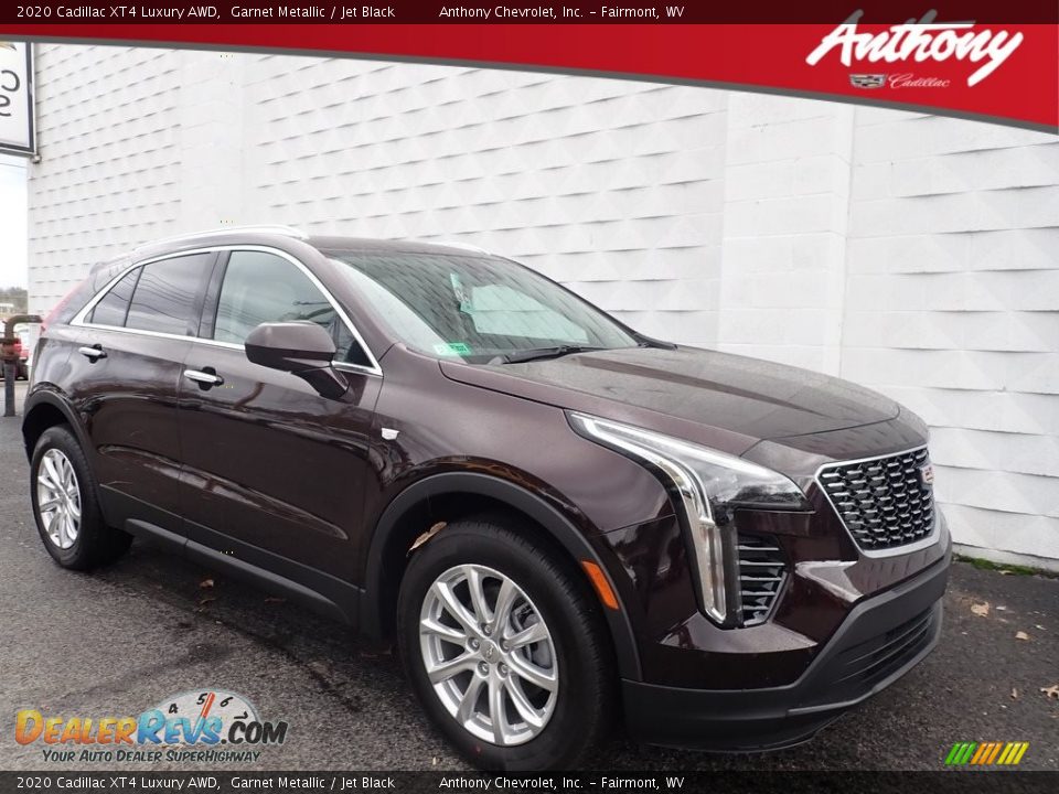 2020 Cadillac XT4 Luxury AWD Garnet Metallic / Jet Black Photo #1