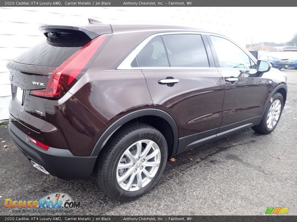 2020 Cadillac XT4 Luxury AWD Garnet Metallic / Jet Black Photo #5