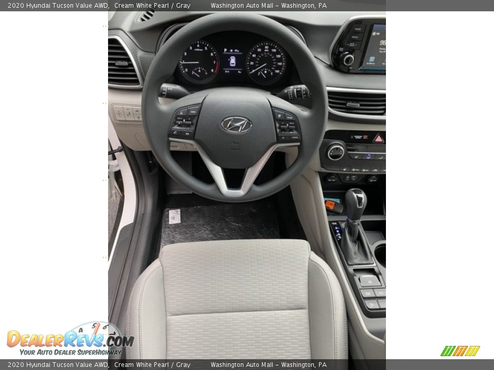 2020 Hyundai Tucson Value AWD Cream White Pearl / Gray Photo #14