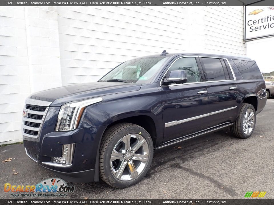 Front 3/4 View of 2020 Cadillac Escalade ESV Premium Luxury 4WD Photo #2