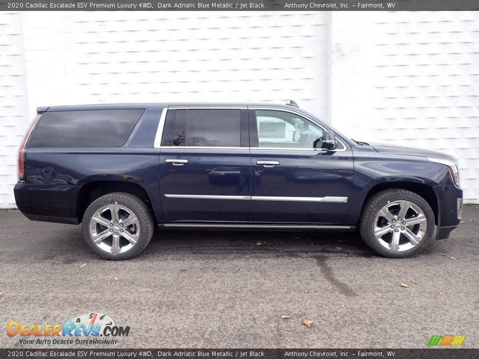 Dark Adriatic Blue Metallic 2020 Cadillac Escalade ESV Premium Luxury 4WD Photo #3