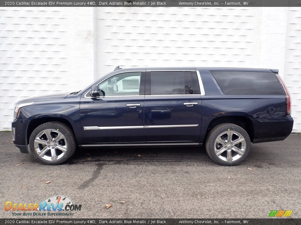 Dark Adriatic Blue Metallic 2020 Cadillac Escalade ESV Premium Luxury 4WD Photo #4