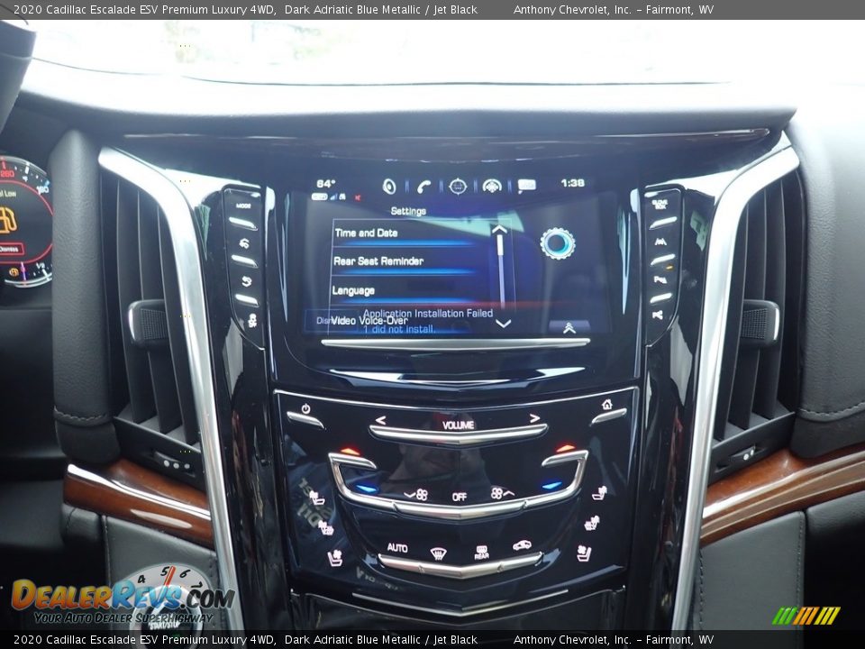 2020 Cadillac Escalade ESV Premium Luxury 4WD Dark Adriatic Blue Metallic / Jet Black Photo #16