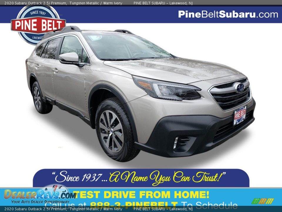 2020 Subaru Outback 2.5i Premium Tungsten Metallic / Warm Ivory Photo #1