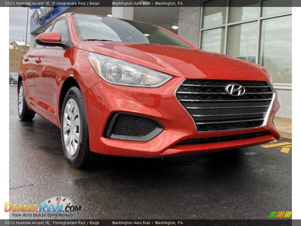 2020 Hyundai Accent SE Pomegranate Red / Beige Photo #1